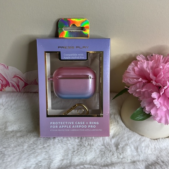 Press Play Protective Case + Ring for Apple AirPod Pro 💕 - Picture 2 of 6